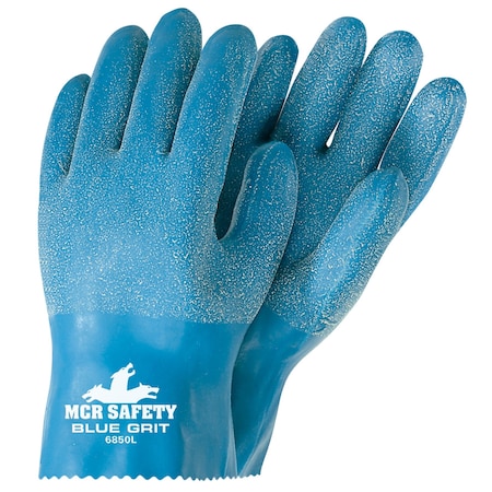 Mcr Safety Latex, Rough Finish, Full, L 12 PK 6850S